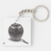 りんごとあおむし SCHLÜSSELANHÄNGER (Rückseite)