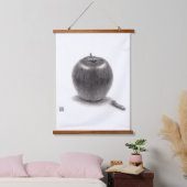 りんごとあおむし WANDTEPPICH MIT HOLZRAHMEN (Schlafzimmer)