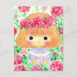 わたし女の子です FEIERTAGSPOSTKARTE