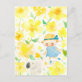 わんわんとお散歩 FEIERTAGSPOSTKARTE