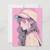 【アイコン画像】ダウンロードできるアイコンJK04|寿司娘 GenerativeAI Einladung (Vorderseite)