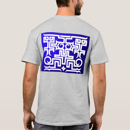 アイヌ柄 オリジナルプリント 北海道 T Hokkaido Ainu pattern T-shirt (Rückseite)