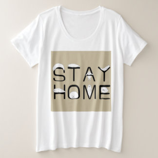 アザラシと一緒に家にいよう(STAY HOME WITH SEAL) GROßE GRÖßE T-Shirt