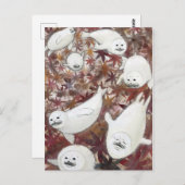 アザラシ四季シリーズ　秋 POSTKARTE (Vorne/Hinten)
