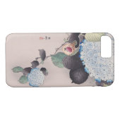 アジサイに雀, 小原古邨 Spatz auf Hydrangea, Ohara Koson Case-Mate iPhone Hülle (Rückseite (Horizontal))