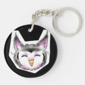 アフリカオオコノハズクちゃん SCHLÜSSELANHÄNGER (Rückseite)