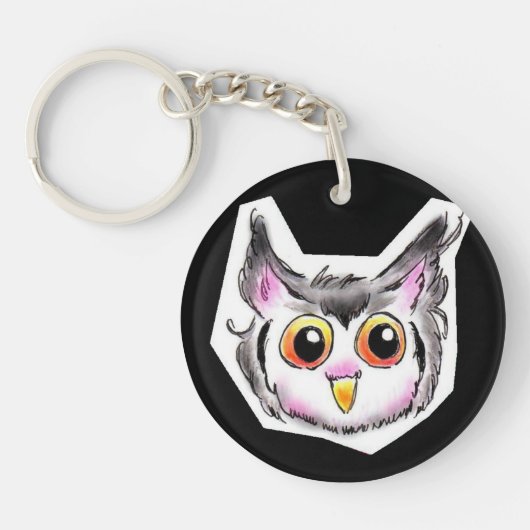 アフリカオオコノハズクちゃん SCHLÜSSELANHÄNGER (Vorderseite)