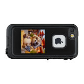 アライグマの置物 LifeProof iPhone HÜLLE (Rückseite (Horizontal))