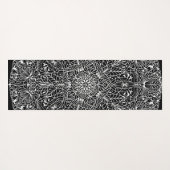アラベスク文様07ブラックXグレー ヨガマット YOGAMATTE (Rückseite (Horizontal))