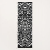 アラベスク文様07ブラックXグレー ヨガマット YOGAMATTE (Rückseite)