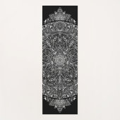 アラベスク文様08ブラックXグレー YOGAMATTE (Vorderseite)