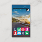 アンドロイド風 エンジニア名刺 VISITENKARTE (Rückseite)