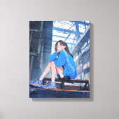 アートパネル|放課後JK 寿司娘 GenerativeAI Leinwanddruck (Vorderseite)