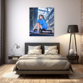 アートパネル|放課後JK 寿司娘 GenerativeAI Leinwanddruck