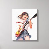 アートパネル Art Panel|ギターJK02 寿司娘 GenerativeAI Leinwanddruck (Vorderseite)
