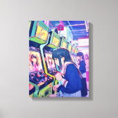 アートパネル Art Panel|ゲーセンJK 寿司娘 GenerativeAI Leinwanddruck (Vorderseite)