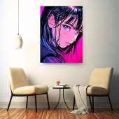 アートパネル Art Panel|ドアップ close-up|寿司娘 GenerativeAI Leinwanddruck