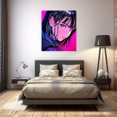 アートパネル Art Panel|ドアップ close-up|寿司娘 GenerativeAI Leinwanddruck