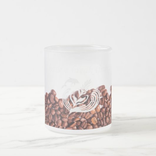 イルカ マグカップ ラテアート風 MATTGLASTASSE (Mittel)