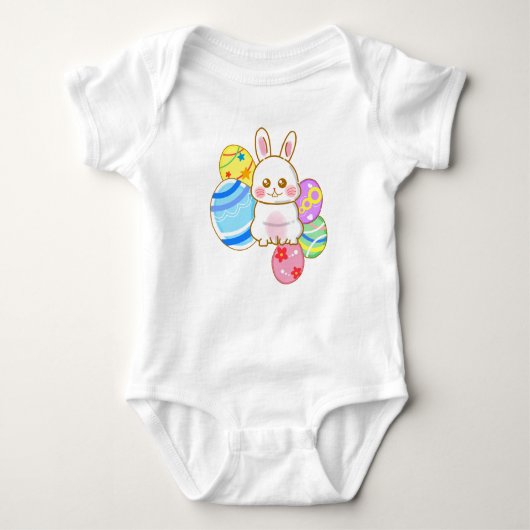 イースターラビット Easter rabbit Baby Strampler (Vorderseite)