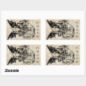 ゥ フ (Cthulhu) Rechteckiger Aufkleber (Blatt)