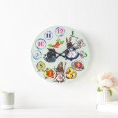 ウサギさんたちの壁時計 GROßE WANDUHR (Zuhause)