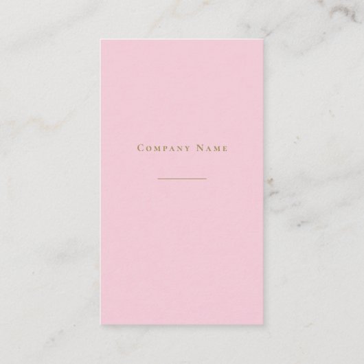 エレガントピンク QRコード付きの名刺 VISITENKARTE (Rückseite)