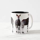 オカピのマグカップ 2 ZWEIFARBIGE TASSE (VorderseiteRechts)