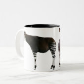 オカピのマグカップ 2 ZWEIFARBIGE TASSE (Vorderseite Links)