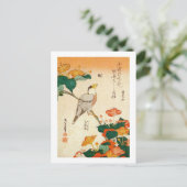 オ シ ロ に ナ 鳥, Jalapa und Mirabilia Jalapa, Hokusai Postkarte (Stehend Vorderseite)