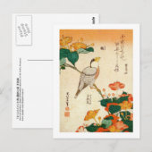 オ シ ロ に ナ 鳥, Jalapa und Mirabilia Jalapa, Hokusai Postkarte (Vorne/Hinten)