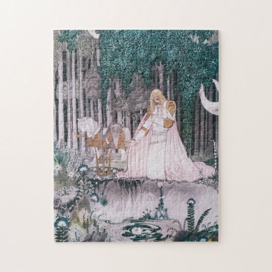 カイ・ニールセン(Kay Nielsen)幻想的な童話のパズル 泉で水を飲もうとする王子 Puzzle (Vertikal)