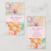 カラフルなお花の名刺 VISITENKARTE (Vorne/Hinten)