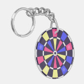 カラフルダーツボード SCHLÜSSELANHÄNGER (Vorderseite links)