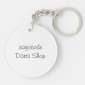 カラフルダーツボード SCHLÜSSELANHÄNGER (Rückseite)