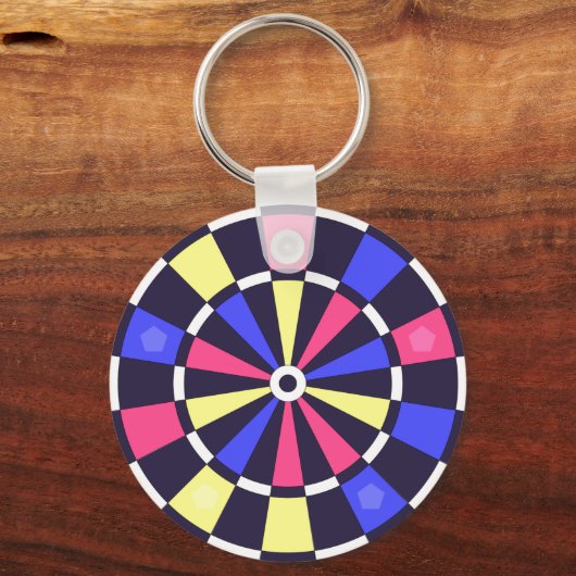 カラフルダーツボード SCHLÜSSELANHÄNGER (Vorderseite)