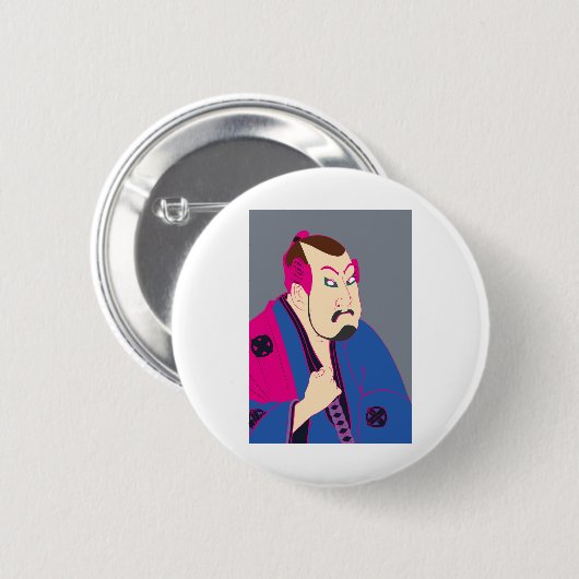 カラフル浮世絵 BUTTON (Vorne & Hinten)