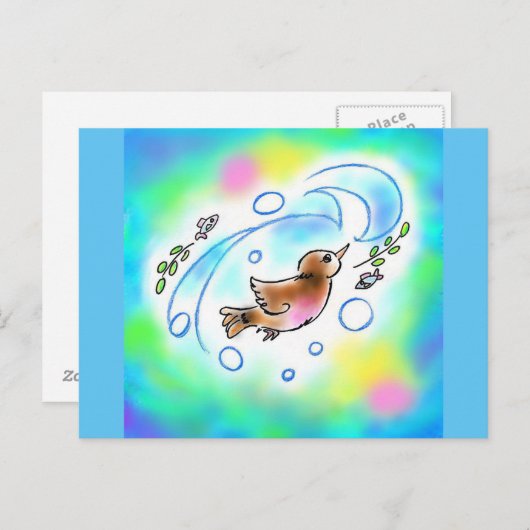 カワガラスちゃんポストカード ポストカード POSTKARTE (Vorne/Hinten)