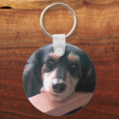 キュートなブラッククリームのダックスフント! SCHLÜSSELANHÄNGER (Vorderseite)