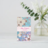 キラキラ星のおしゃれな名刺 VISITENKARTE (Stehend Vorderseite)