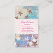 キラキラ星のおしゃれな名刺 VISITENKARTE (Rückseite)