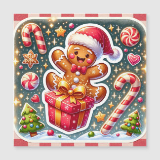 クリスマスとジンジャーブレッドマン MAGNETKARTE
