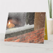 クリスマスカード  (窓辺のキャンドル) KARTE (Vorderseite)