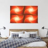 クワッドスパイラル レッド LEINWANDDRUCK (Insitu (Schlafzimmer))