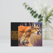 クーガー POSTKARTE (Stehend Vorderseite)