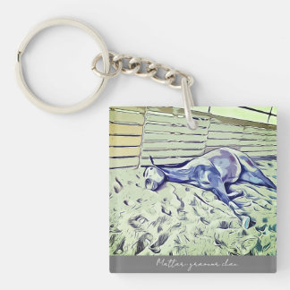 グラマーちゃんイラスト風アクリル SCHLÜSSELANHÄNGER