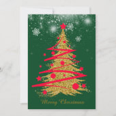 グリーンエレガントなクリスマスカード♡ FEIERTAGSKARTE (Vorderseite)