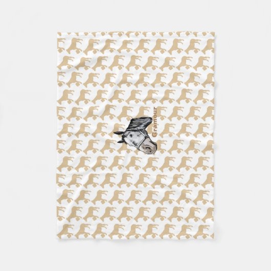 ケイメイ牧場 グラマーちゃん シルエット&顔出し FLEECEDECKE (Vorderseite)