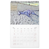 ケイメイ牧場　サラブレッドの引退馬　２頭のイラスト KALENDER (Mär 2026)