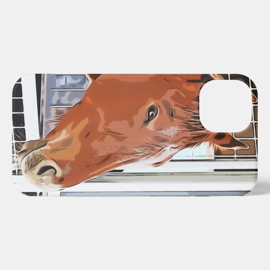 ケイメイ牧場　トントントントロちゃん　「優しいまなざし」「kind eyes」 iPhone hülle (Rückseite (Horizontal))